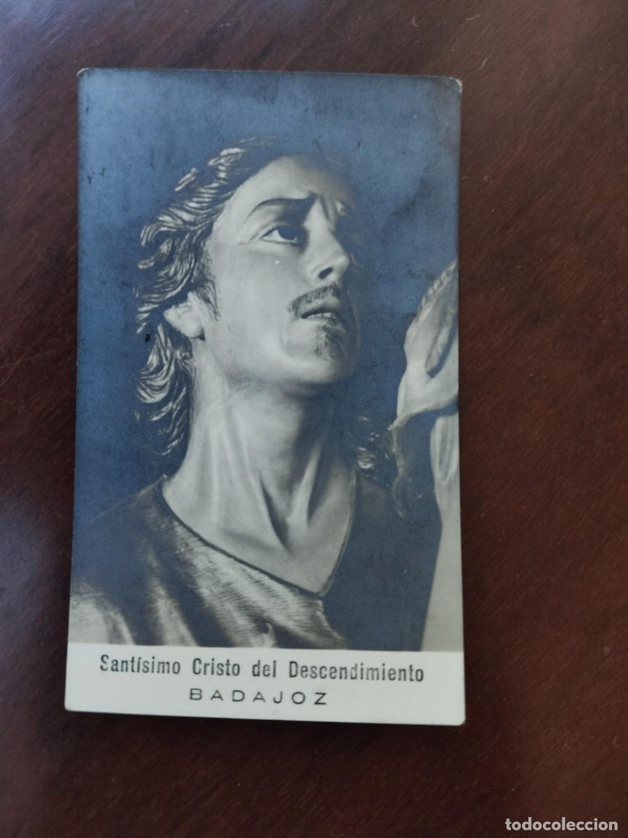 Postales: Antiguo recordatorio del. sant&iacute;simo Cristo del Descendimiento. Badajoz.