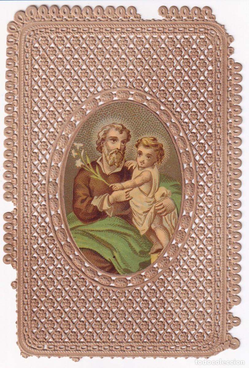 Postales: ESTAMPILLA RELIGIOSA DE PUNTILLA DE UN SANTO