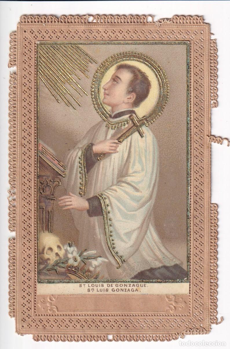 Postales: ESTAMPILLA RELIGIOSA DE PUNTILLA DE ST. LUIS GONZAGA