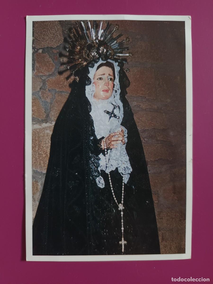 Postales: ESTAMPA NUESTRA MADRE DEL MAYOR DOLOR - ORACION (REVERSO)