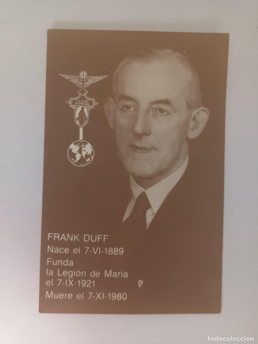 Postales: ESTAMPA FRANK DUFF. FUNDADOR DE LA LEGI&Oacute;N DE MAR&Iacute;A - ORACION POR LA CANONIZACION DEL HERMANO FRANK D
