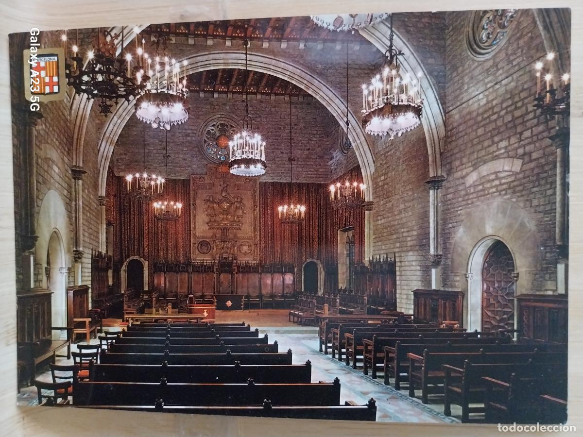 Postales: BARRIO GOTICO SALON DE CIENTO BARCELONA ED FISA 1185 SC ORIGINAL