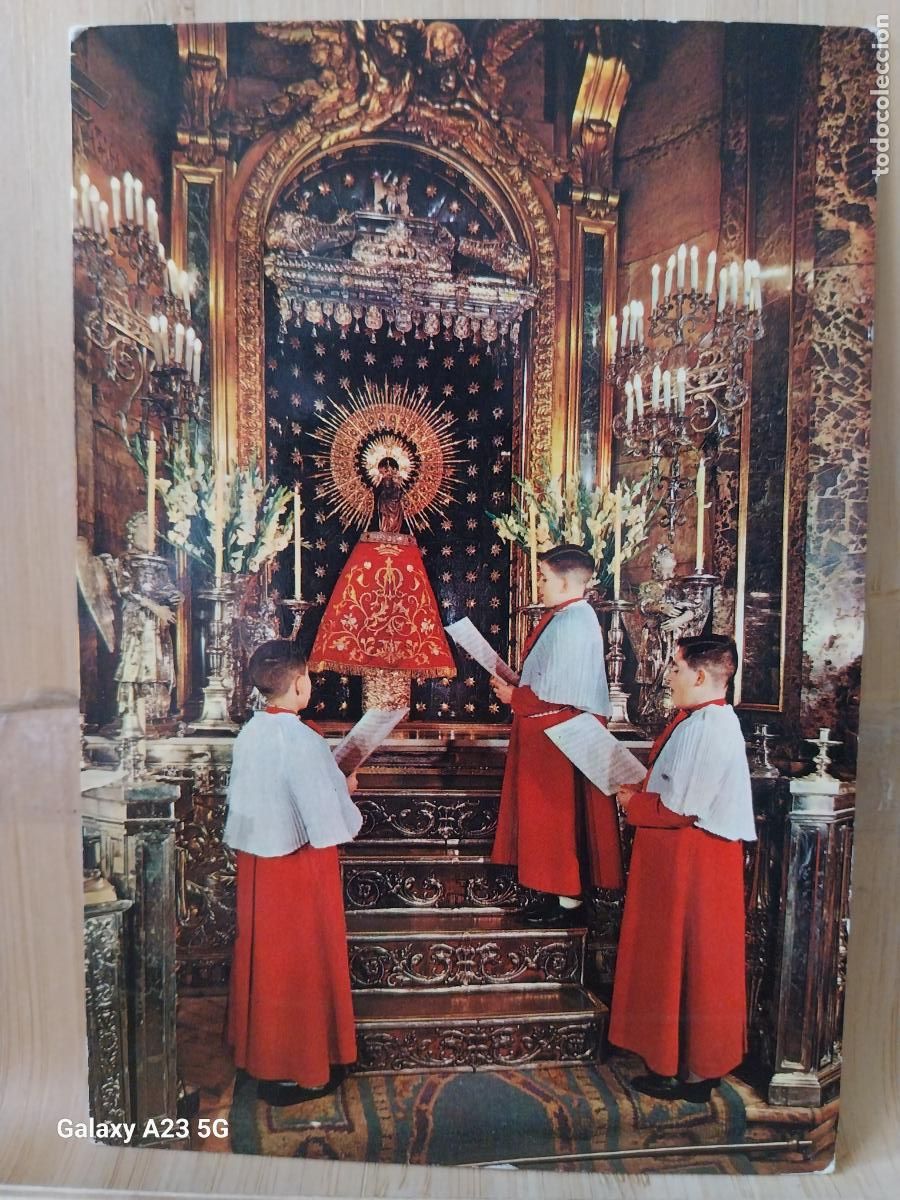 Postales: VIRGEN PILAR CAMARIN ZARAGOZA ED GARRABELLA 147 CIRCULADA A&Ntilde;OS 70