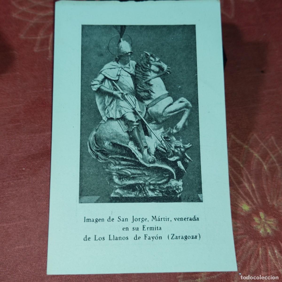 Postales: RECUERDO BENDICION SOLEMNE DE SAN JORGE - ERMITA LOS LLANOS,FAYON,23 ABRIL 1953