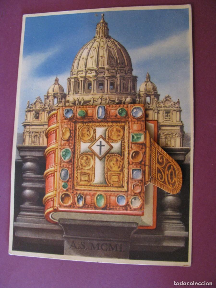 Postales: POSTAL DESPLEGABLE. VATICANO. PUBL. CREMA NIVEA OMAGGIO. A&Ntilde;OS 1950
