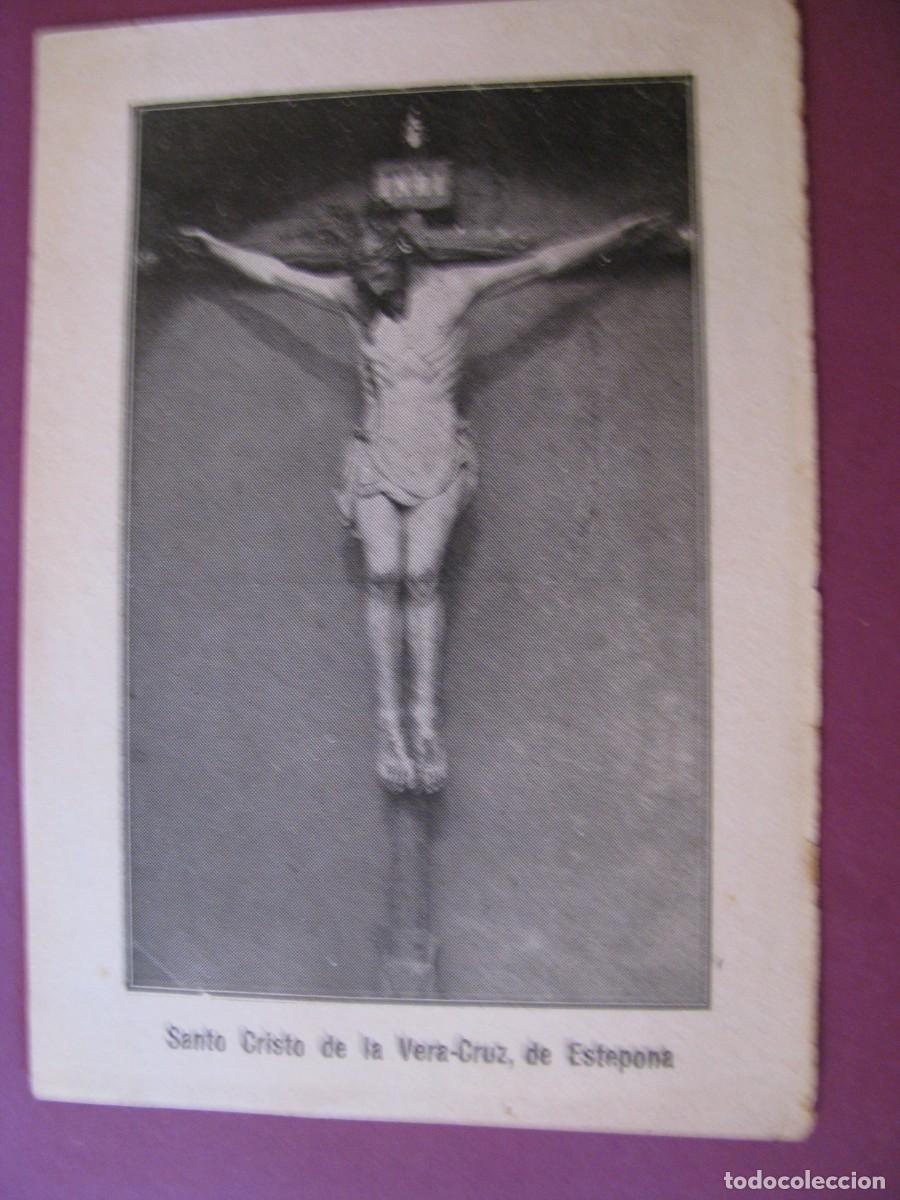 Postales: ESTAMPA, INVITACION A LA PROCESION. SANTO CRISTO DE LA VERA-CRUZ, ESTEPONA. 1948.