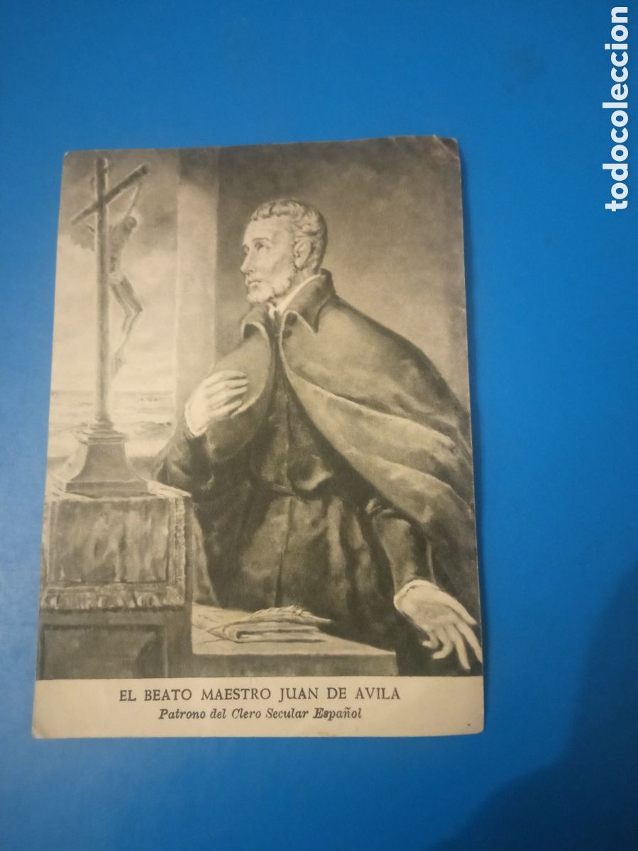 Postales: Antiguo recordatorio, El Beato Maestro Juan de Avila, 1962, D&iacute;a del Seminario