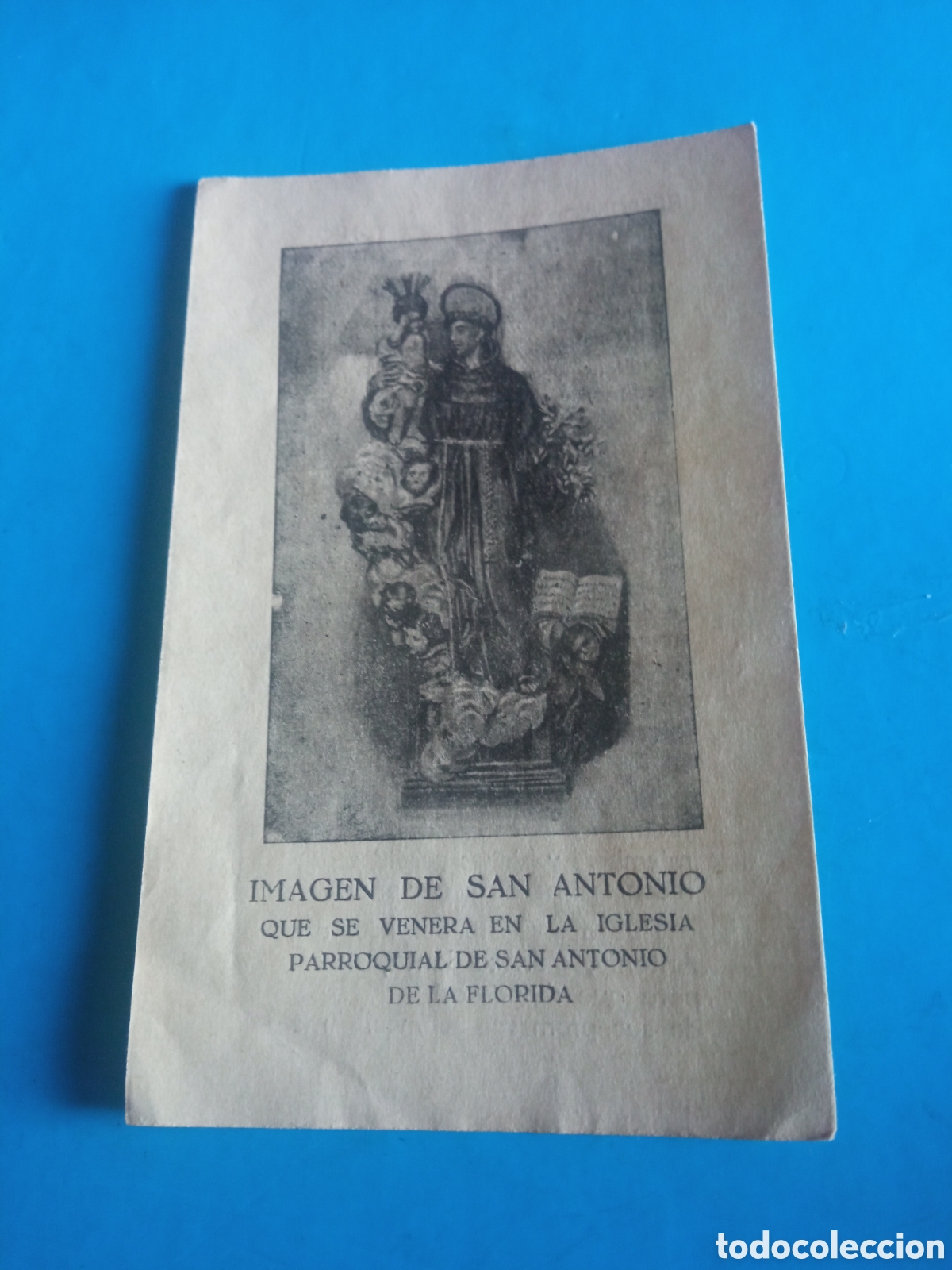 Postales: Antiguo recordatorio, San Antonio, Iglesia Parroquial de San Antonio de la Florida, Madrid