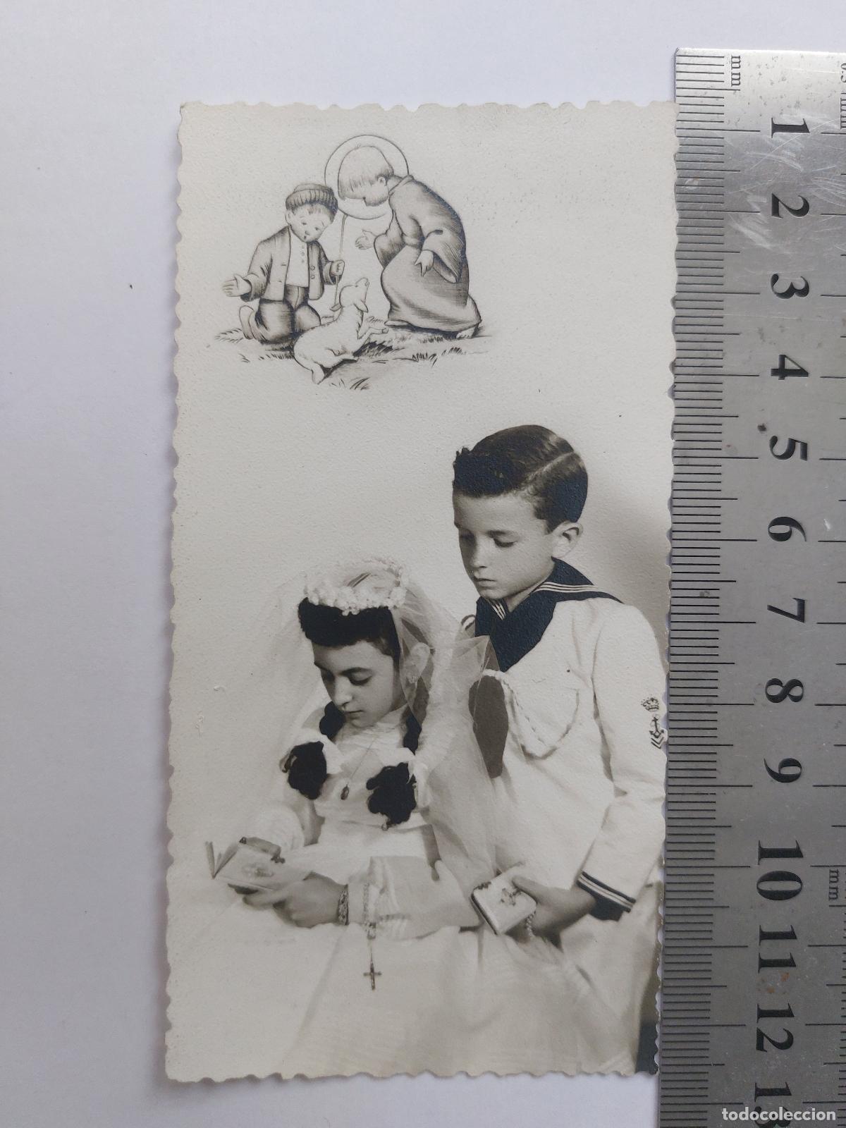 Postales: Estampa de recuerdo de Primera Comuni&oacute;n en Valencia