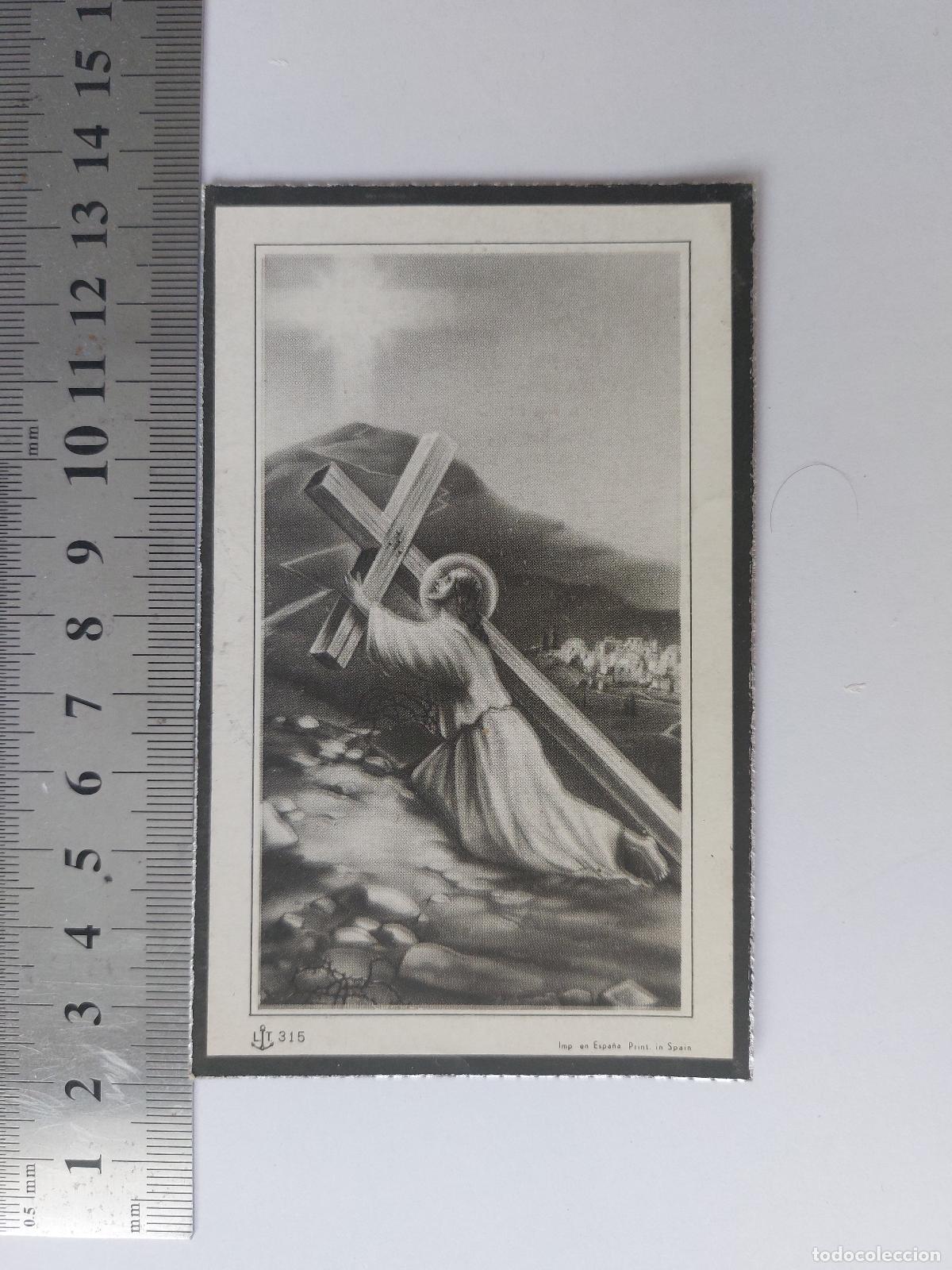Postales: Estampa de recordatorio JESUS - Foto 1