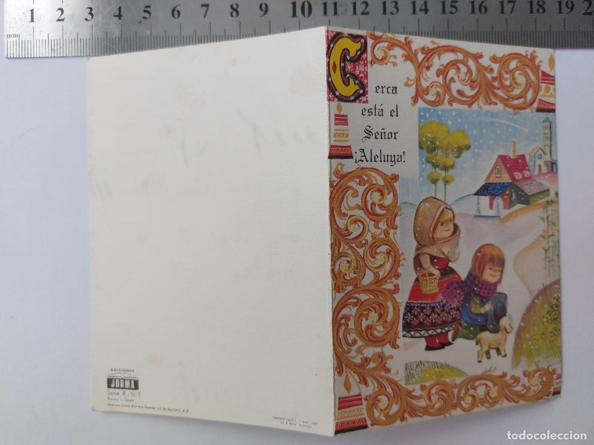 Postales: Estampa navide&ntilde;a con ilustraci&oacute;n religiosa de Ediciones Jorma