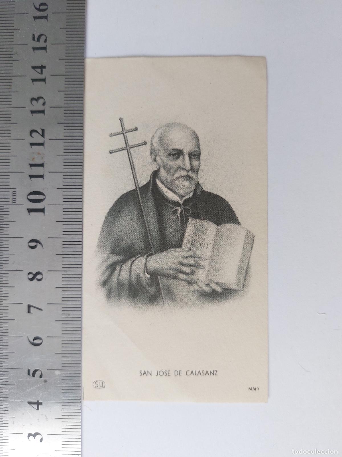 Postales: Estampa con imagen de San Jose de Calasanz