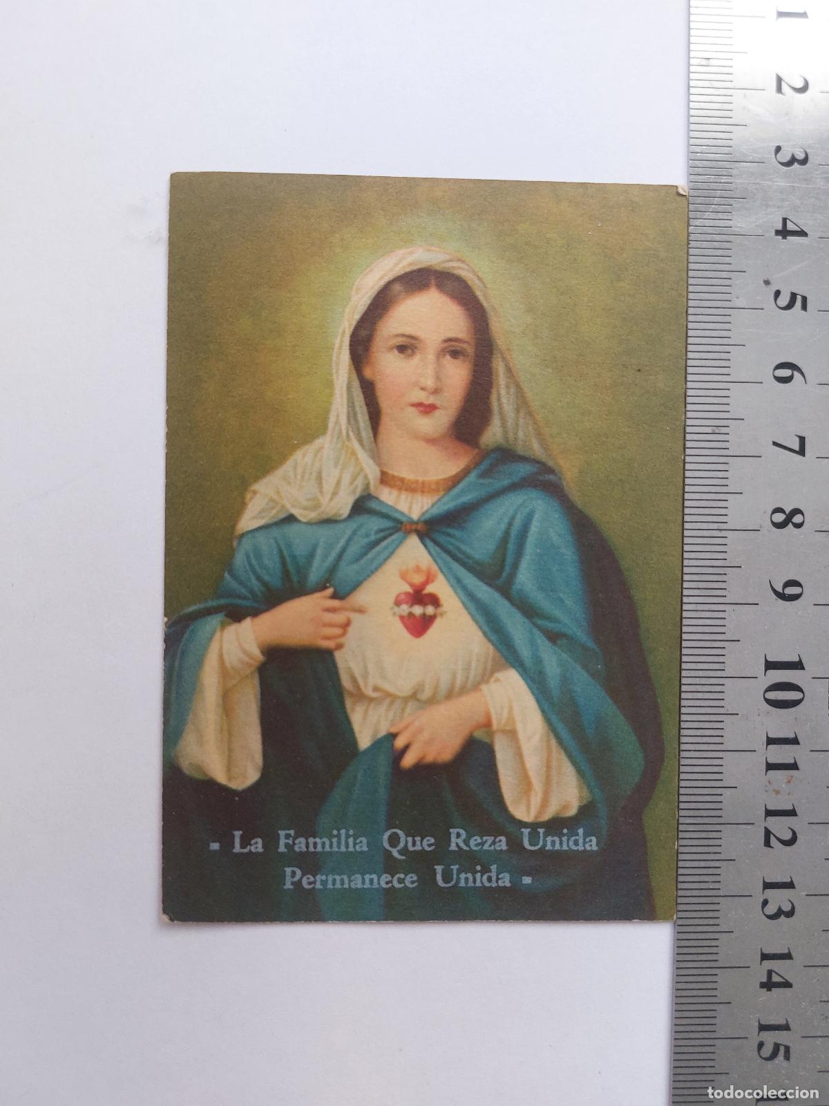 Postkarten: Estampa religiosa del Inmaculado Coraz&oacute;n de Mar&iacute;a
