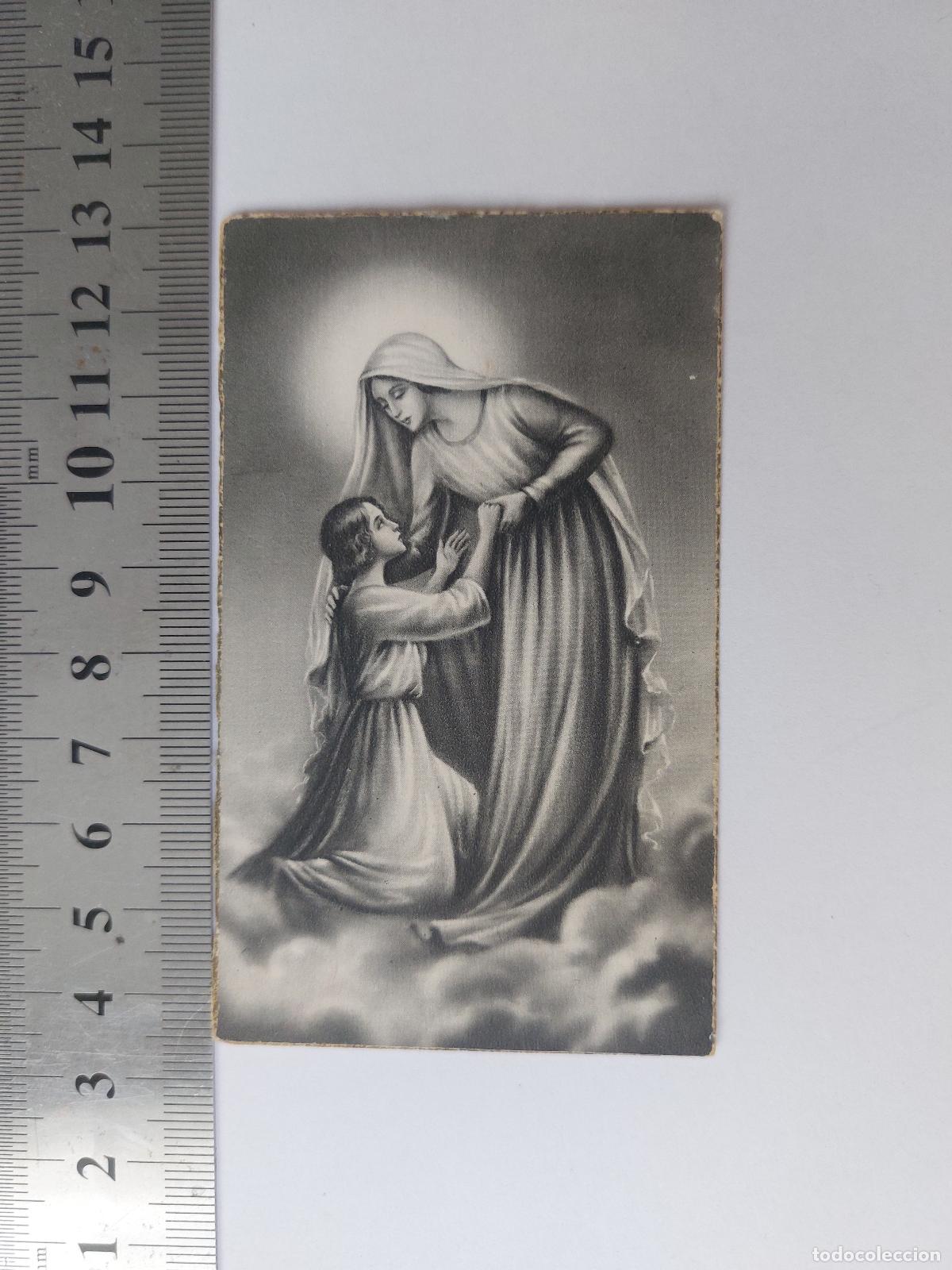 Postales: Estampa religiosa de la Virgen y el Ni&ntilde;o