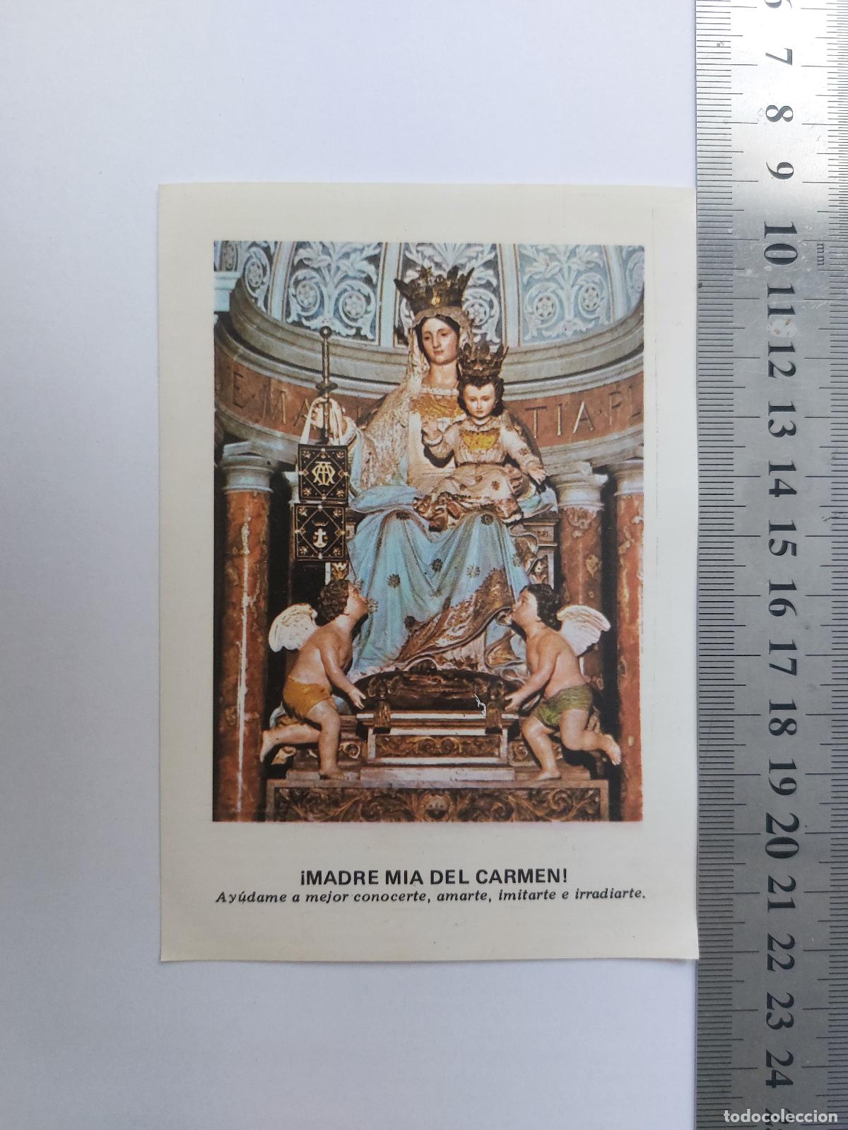 Postales: Estampa de la Virgen del Carmen en Onda
