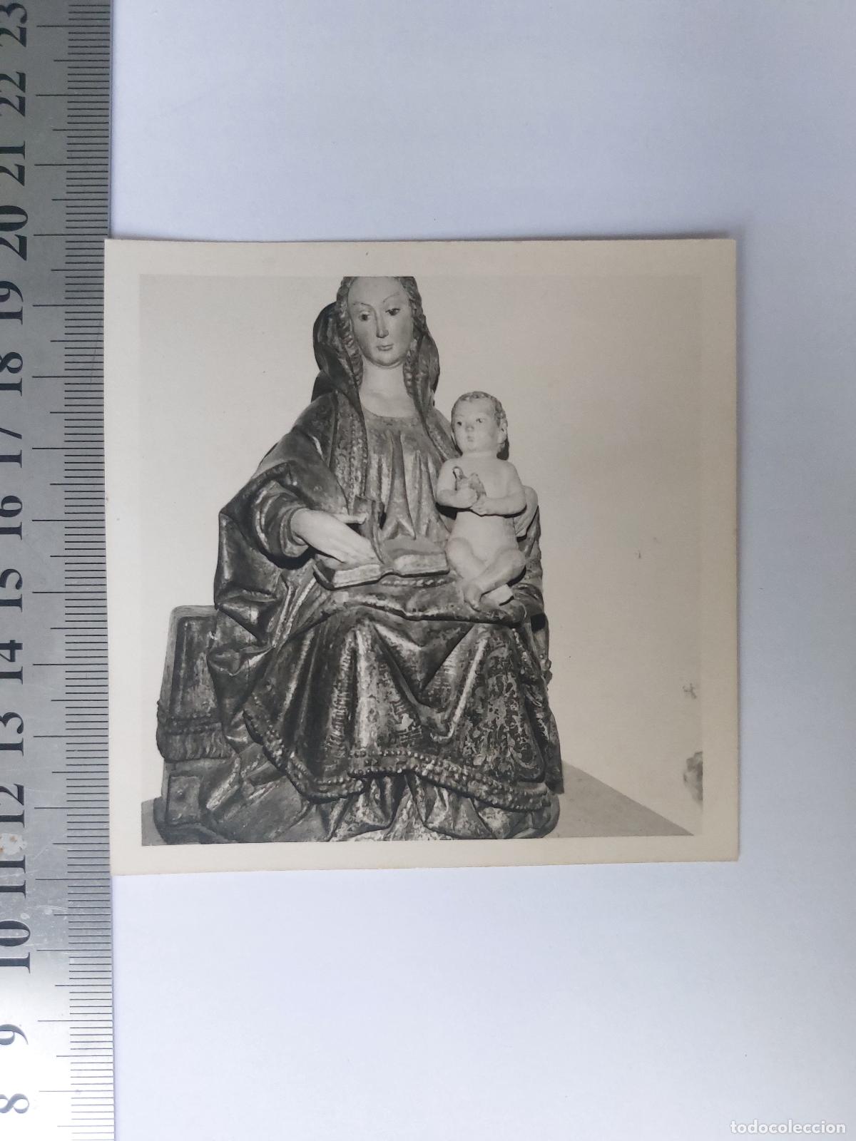 Postales: Estampa de escultura Virgen con el Ni&ntilde;o, Museo del Morro, C&aacute;ceres