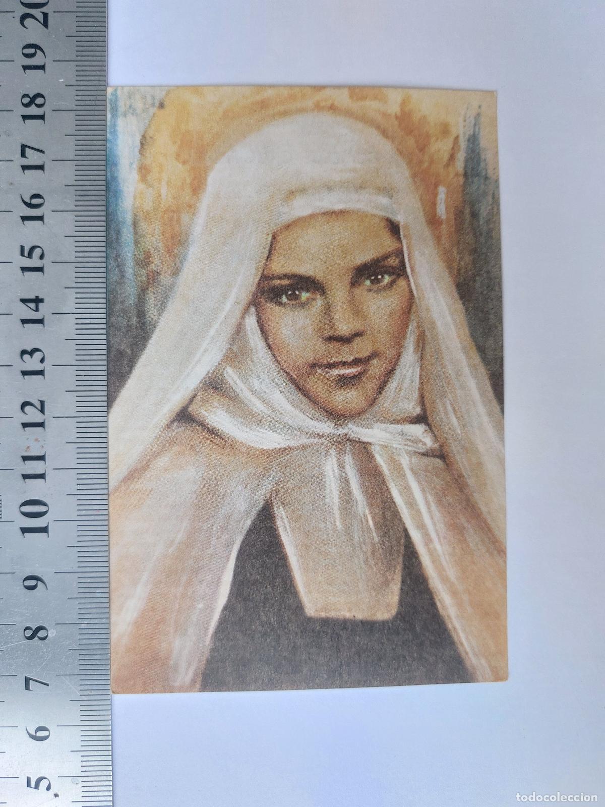 Postales: Estampa religiosa de la Beata Mar&iacute;a de Jes&uacute;s Crucificado