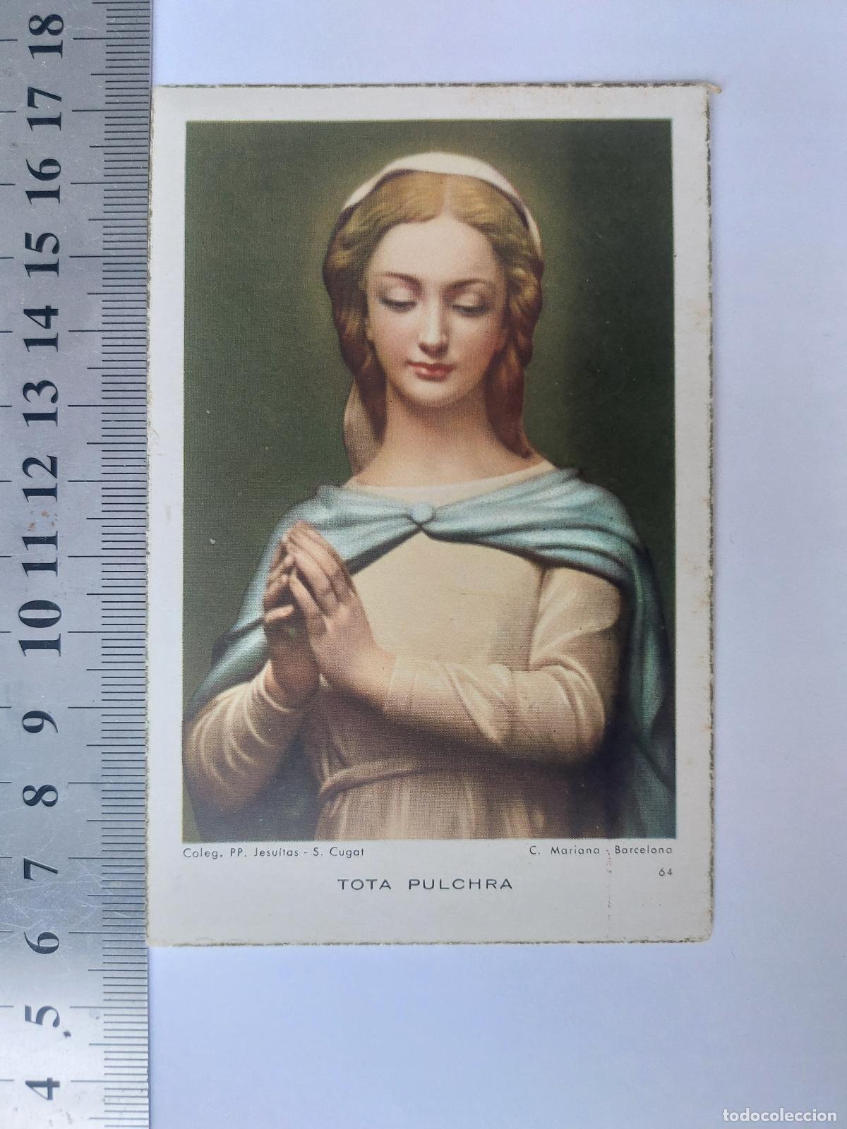 Postales: Estampa de la Virgen Mar&iacute;a Tota Pulchra