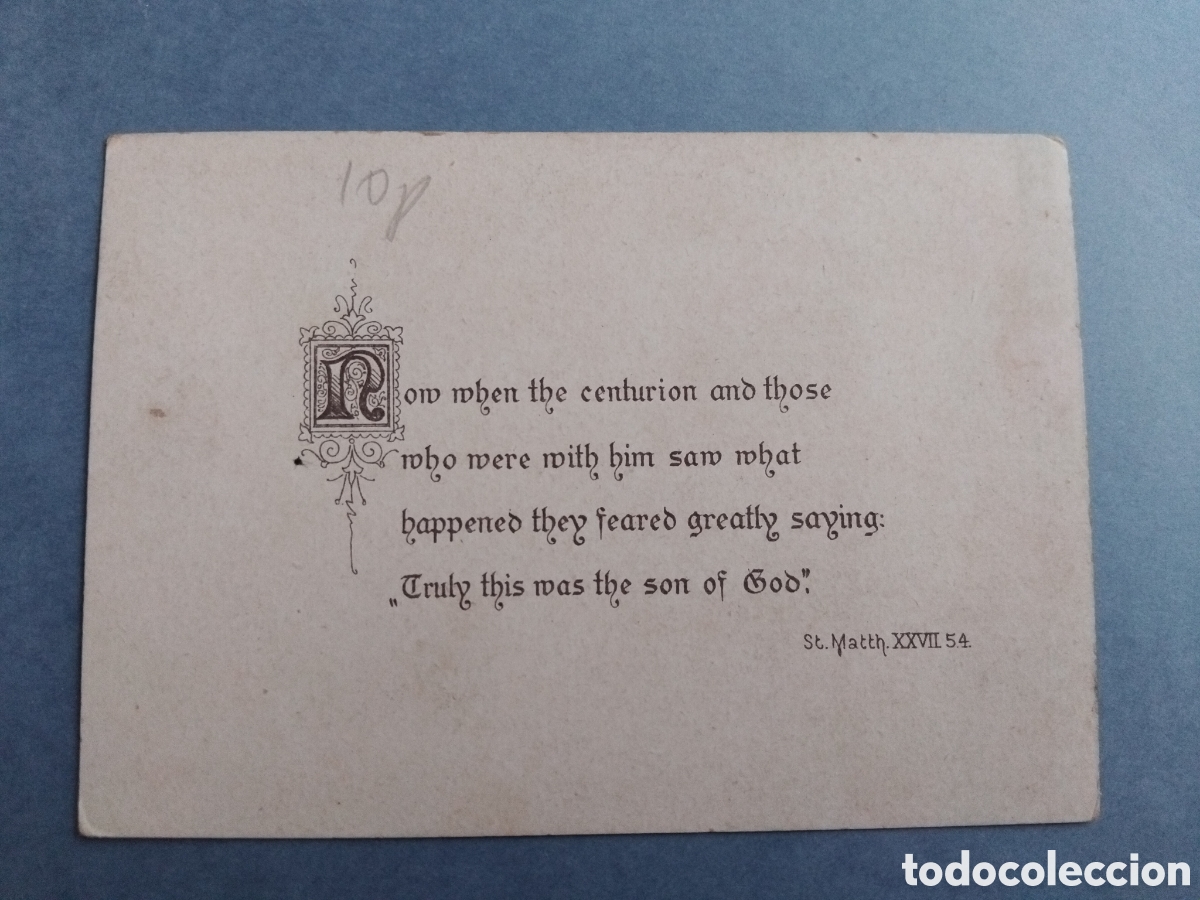 Postales: Tarjeta religiosa. Texto en ingl&eacute;s - Foto 2