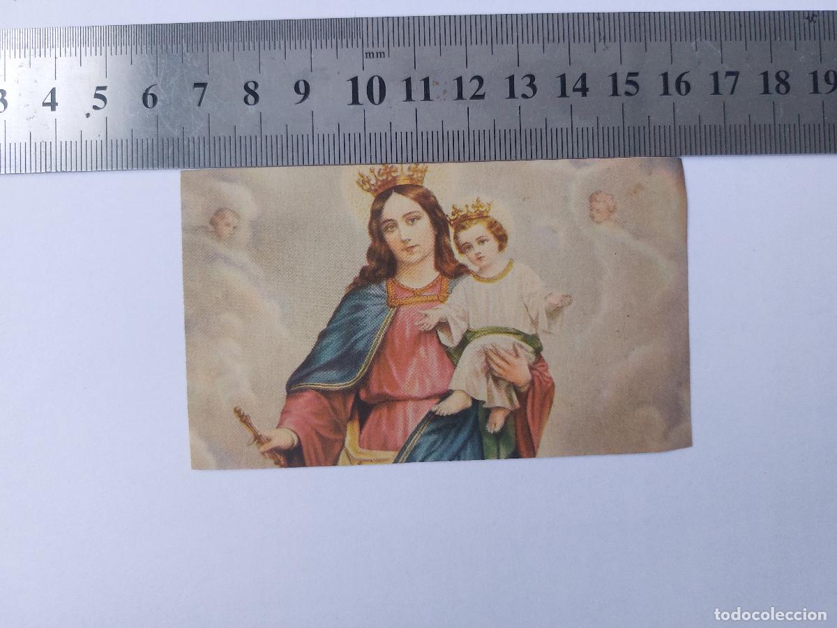 Postales: Estampa con imagen de la Virgen del Pilar y oraci&oacute;n La Capitana de Espa&ntilde;a