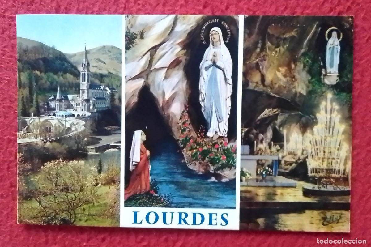 Postales: POSTAL POST CARD CARTE POSTALE FRANCIA FRANCE LOURDES LA GROTTE BASILIQUE GRUTA BAS&Iacute;LICA VIRGEN...