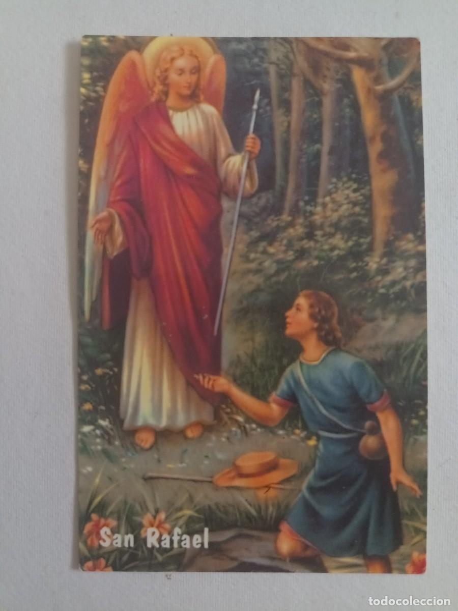Postales: ESTAMPA SAN RAFAEL ARCANGEL - ORACION (REVERSO)