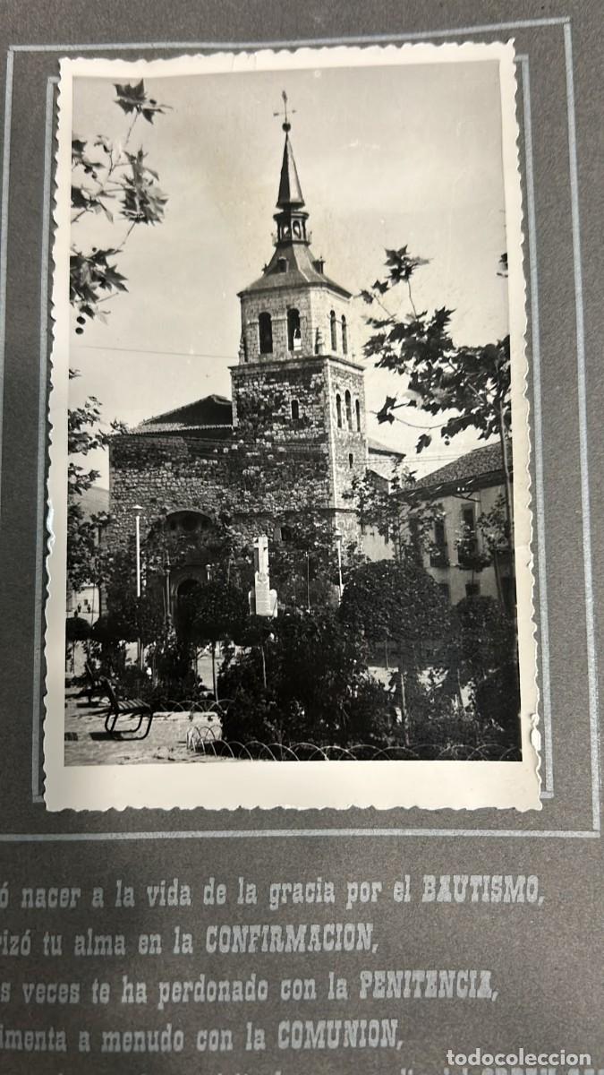 Postales: POSTAL DE LA PARROQUIA DE SANTA CRUZ DE MUDELA ENMARCADA DE 1962 DE 30 CMS. ALTO X 21 CMS. ANCHO