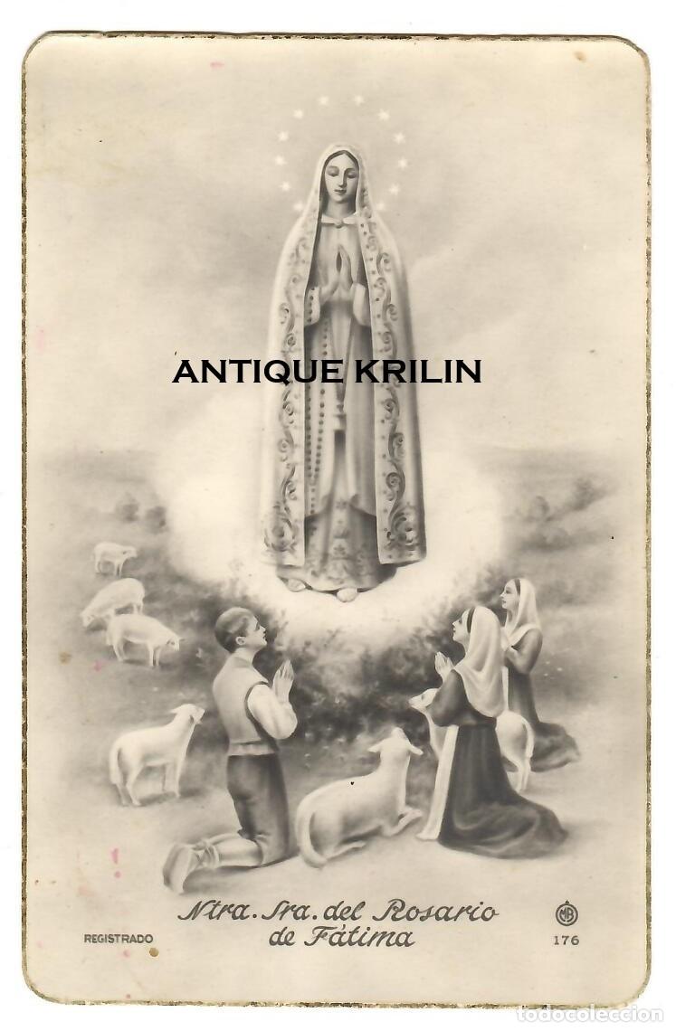 Postales: POSTAL EDICION MB N&ordm; 176 NTRA. SRA. DEL ROSARIO DE FATIMA / SIN FRANQUAR PERO ESCRITA 1950