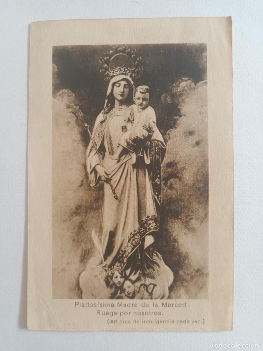 Postales: ESTAMPA PIADOS&Iacute;SIMA MADRE DE LA MERCED. RUEGA POR NOSOTROS