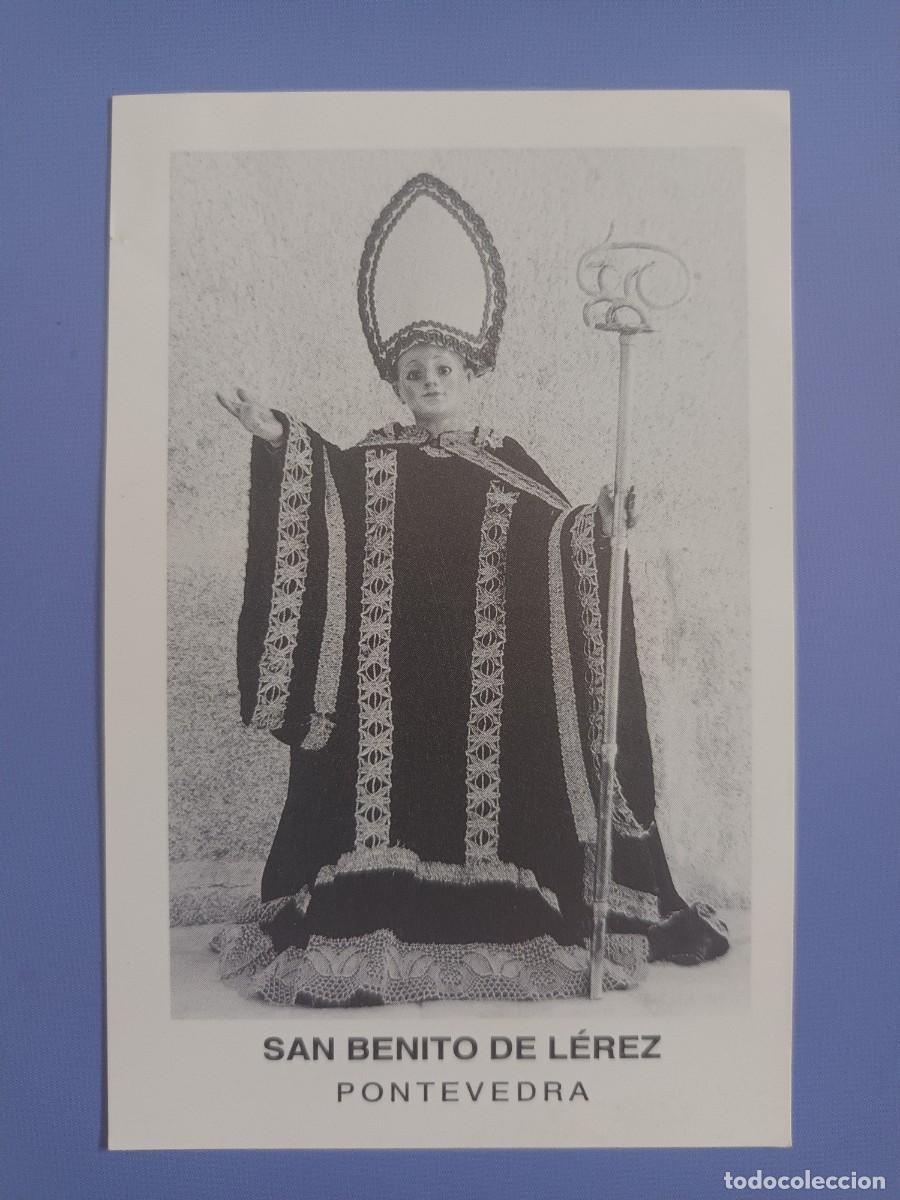 Postales: ESTAMPA SAN BENITO DE LEREZ - ORACION (REVERSO)