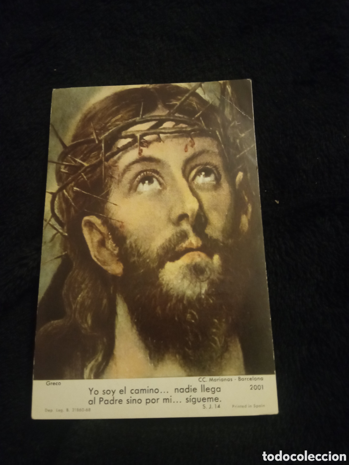 Postales: Antiguo recordatorio, Parroquia de Nuestra Se&ntilde;ora del Casta&ntilde;ar, Madrid