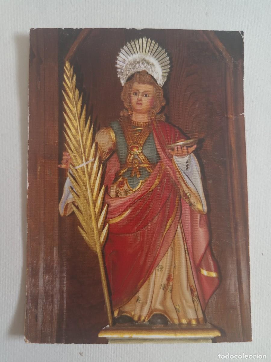 Postales: ESTAMPA SANTA LUCIA DE FRADES - ORACION (REVERSO)