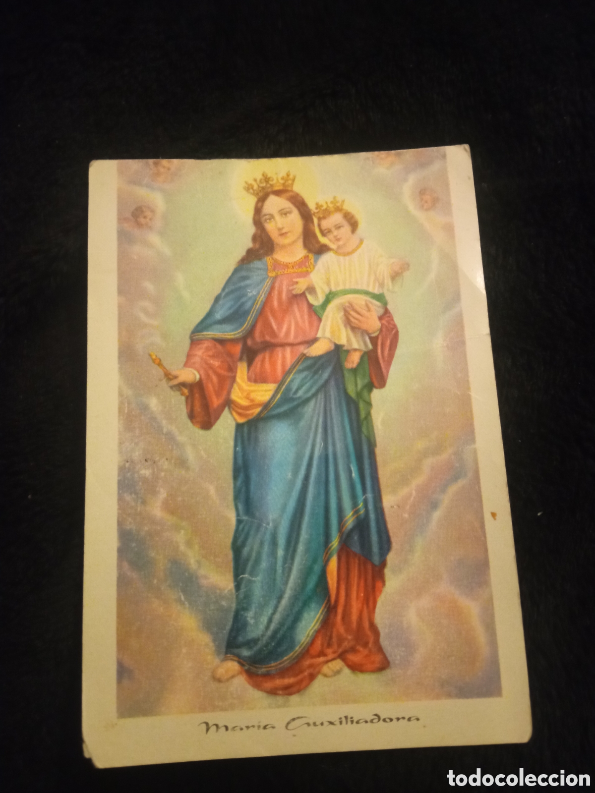 Postales: Antiguo recordatorio con novena a Maria Auxiliadora