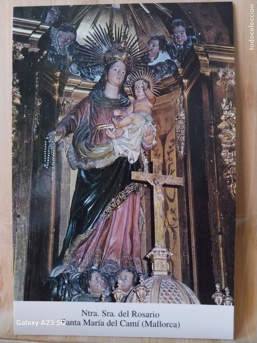 Cartoline: SANTA MARIA CAM&Iacute; VIRGEN DEL ROSARIO NTRA SRA MALLORCA DORSO BLANCO SC TARJETA TAMA&Ntilde;O POSTAL