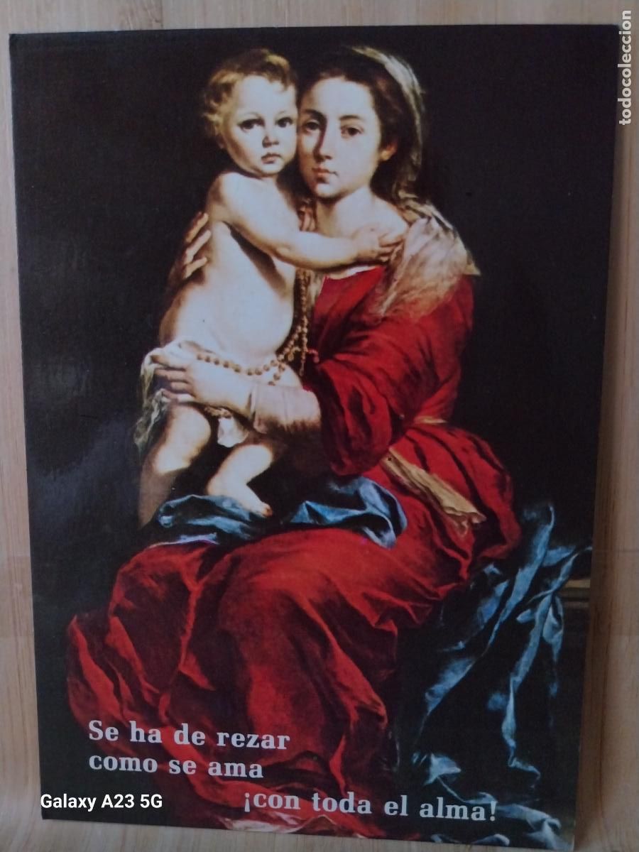 Postales: VIRGEN CON NI&Ntilde;O AFA 2029 SC A&Ntilde;O 1981 DORSO BLANCO SC TARJETA TAMA&Ntilde;O POSTAL