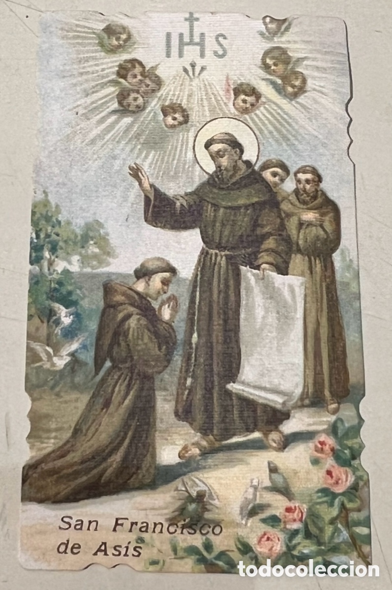 Postales: Estampa Religiosa. SAN Francisco de Asis. A&ntilde;os 40.