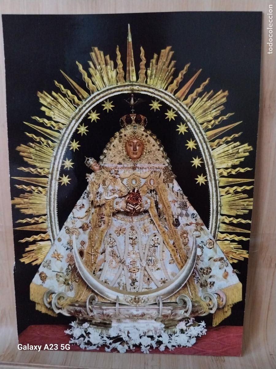 Postales: VIRGEN DE LAS NIEVES SANTA CRUZ DE LA PALMA ED ARRIBAS 2115 ESCRITA A&Ntilde;O 1965