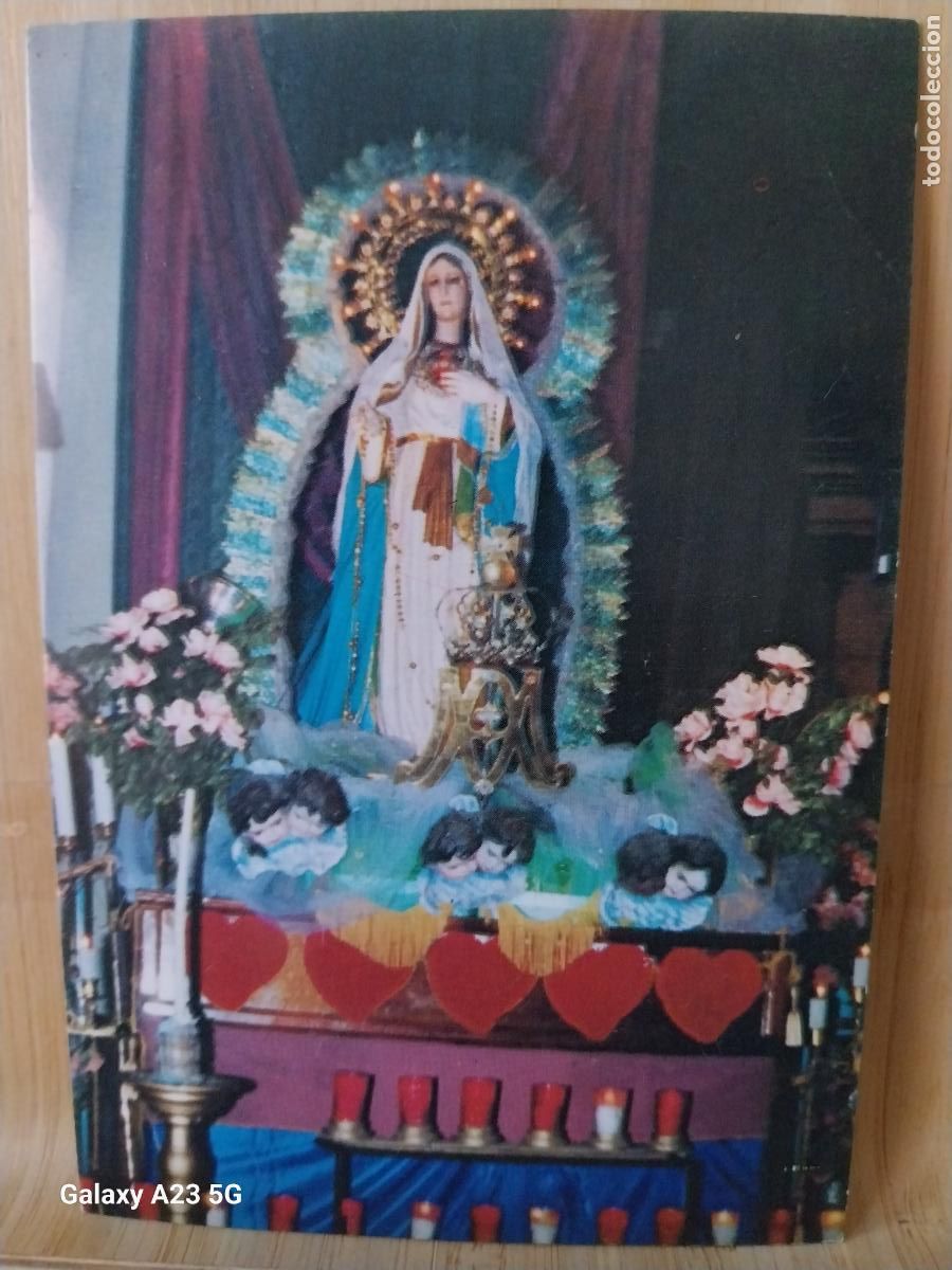 Postales: VIRGEN DULCE CORAZON DE MARIA GUATEMALA TARJETA DORSO ORACION TAMA&Ntilde;O POSTAL