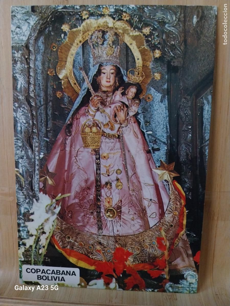 Postales: VIRGEN COPACABANA LA PAZ BOLIVIA ED JOSE JIMENEZ CORDERO 1142 SC ORIGINAL