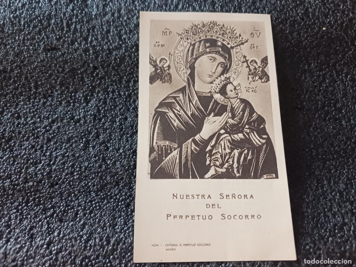 Postales: estampa, nuestra se&ntilde;ora del perpetuo socorro, vocaciones redentoristas
