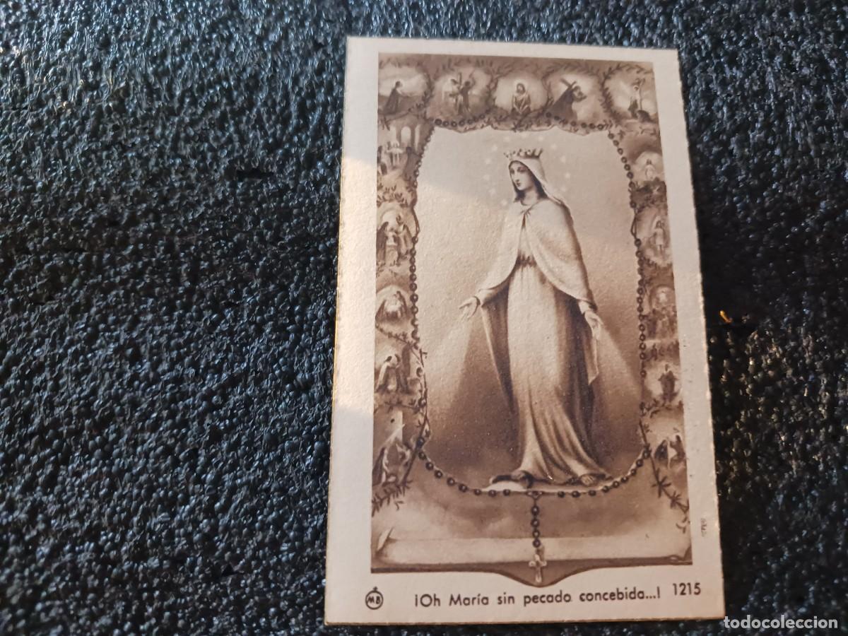 Postales: estampa, OH MARIA SIN PECADO CONCEBIDA, MB 1215