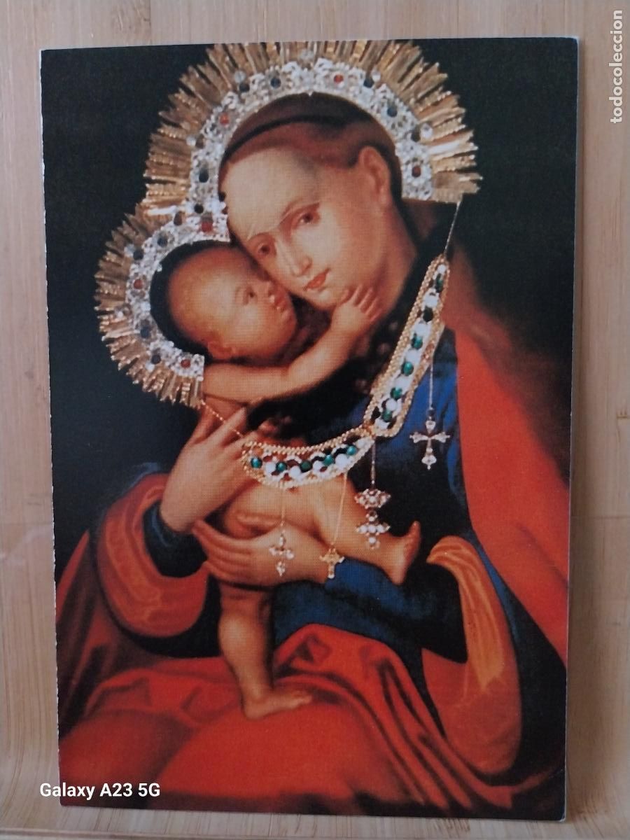 Postales: CARMEN DAS LIED VON DER LIEBE GOTTES VIRGEN CON NI&Ntilde;O DIPTICO EN ALEMAN TAMA&Ntilde;O POSTAL