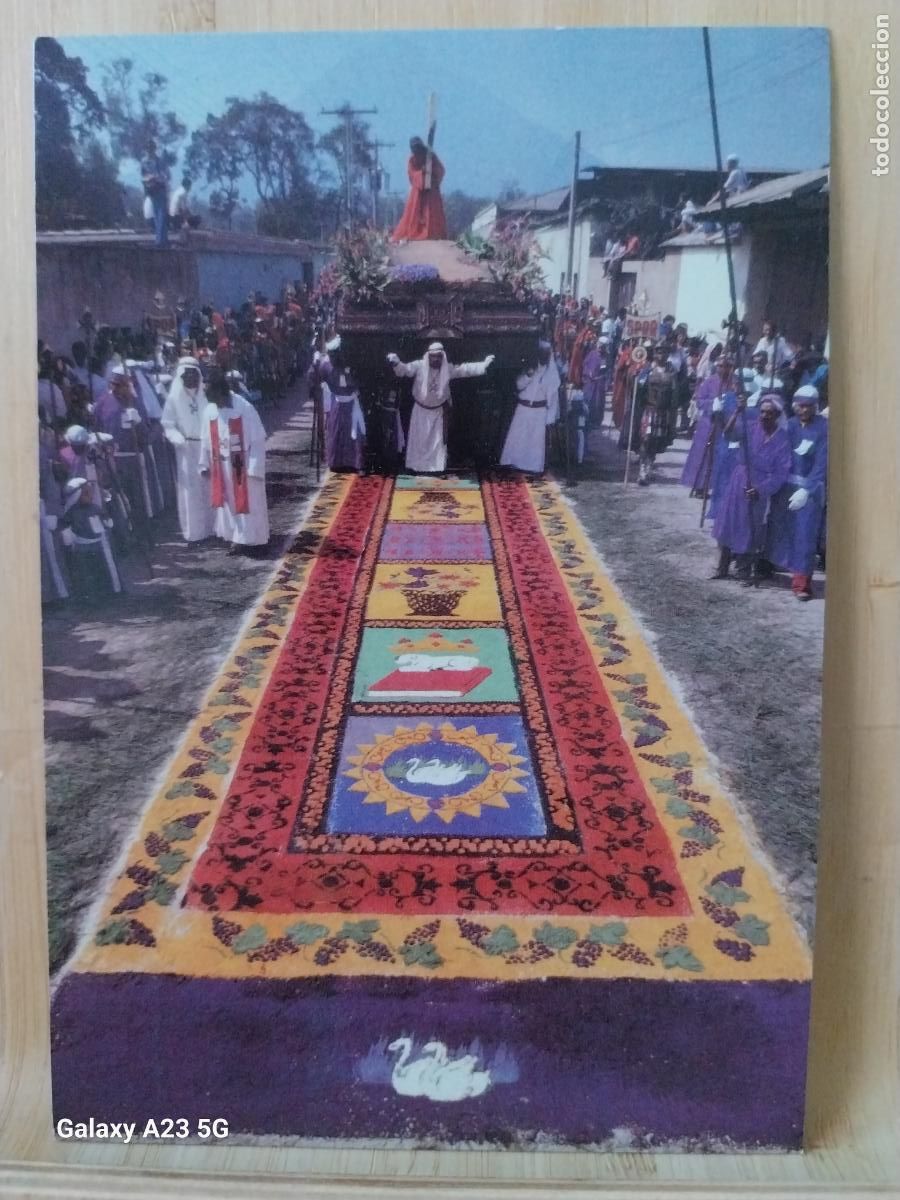 Postales: NAZARENOS DE LA MERCED SEMANA SANTA PROCESION GUATEMALA ED MESTIZAJE CULTURAL SC ORIGINAL