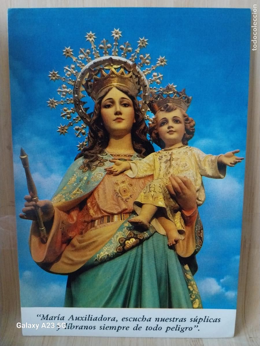 Postales: VIRGEN MARIA AUXILIADORA CALLAO PERU TARJETA DORSO BLANCO TAMA&Ntilde;O POSTAL
