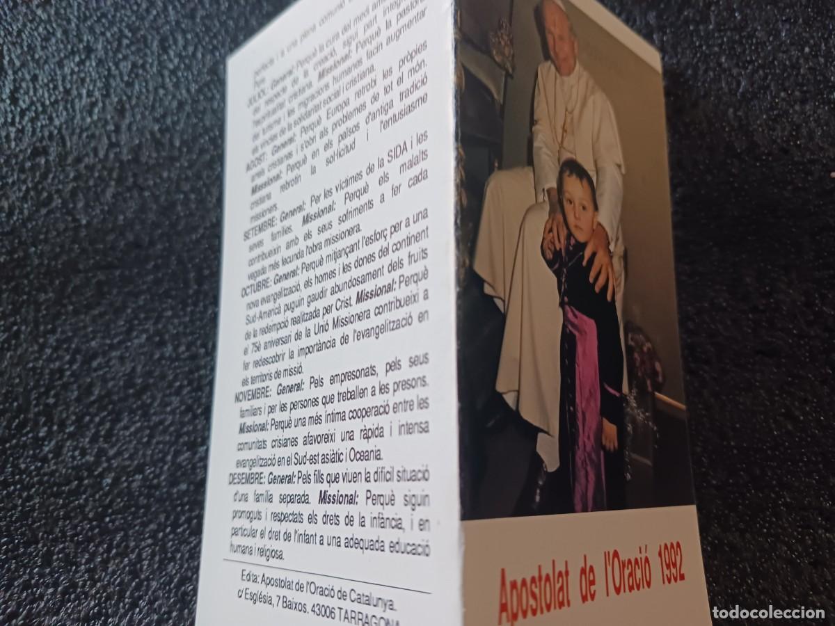 Postales: diptico, apostolat de l`oracio 1992 - Foto 2