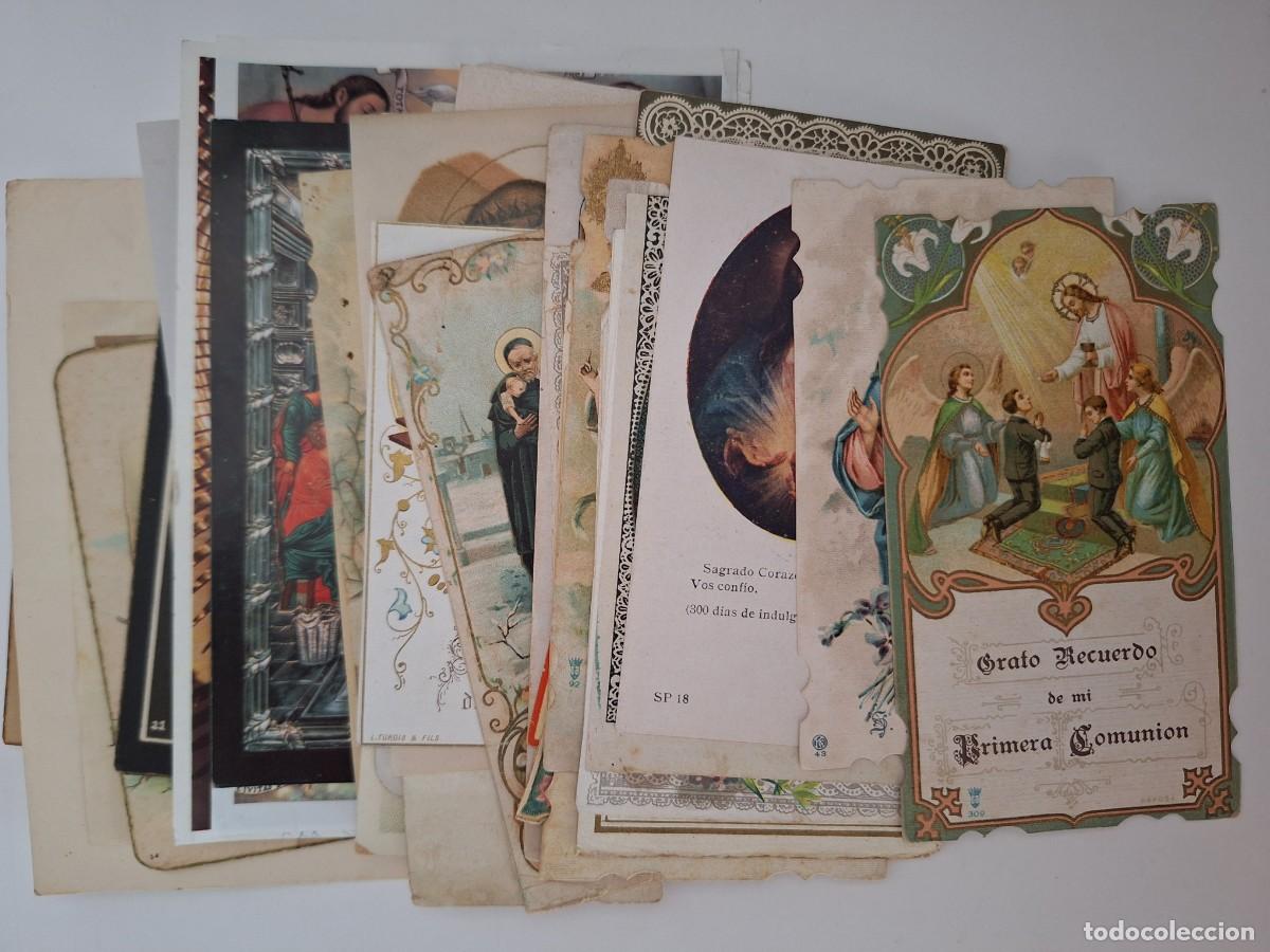 Postales: GRAN LOTE 69 ESTAMPAS RELIGIOSAS MUY ANTIGUAS LOTE RV 3