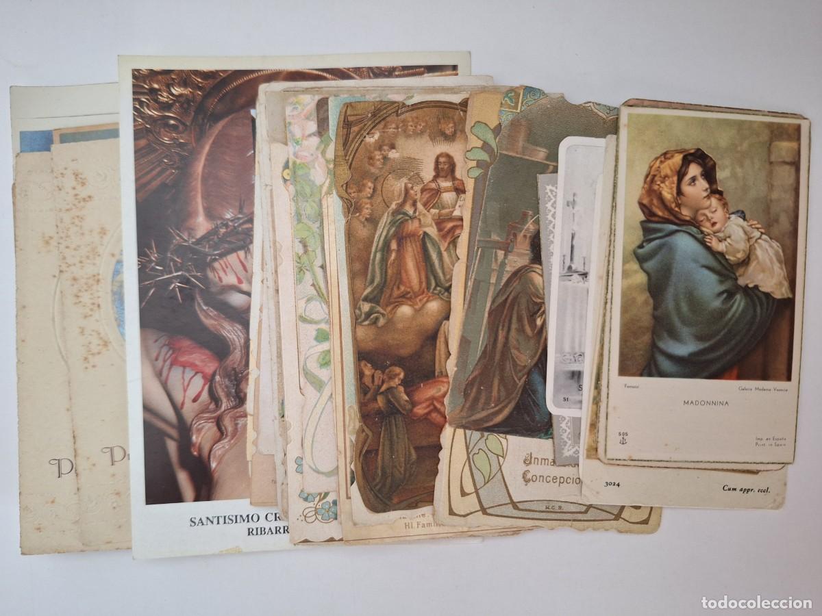 Postales: GRAN LOTE 69 ESTAMPAS RELIGIOSAS MUY ANTIGUAS LOTE RV 4
