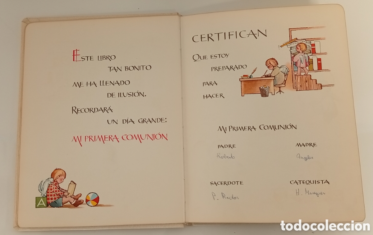 Postales: .SET DE 3 LIBRETAS DE PRIMERA COMUNION RECUERDOS - Foto 4
