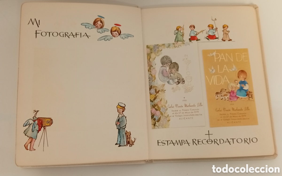 Postales: .SET DE 3 LIBRETAS DE PRIMERA COMUNION RECUERDOS - Foto 5