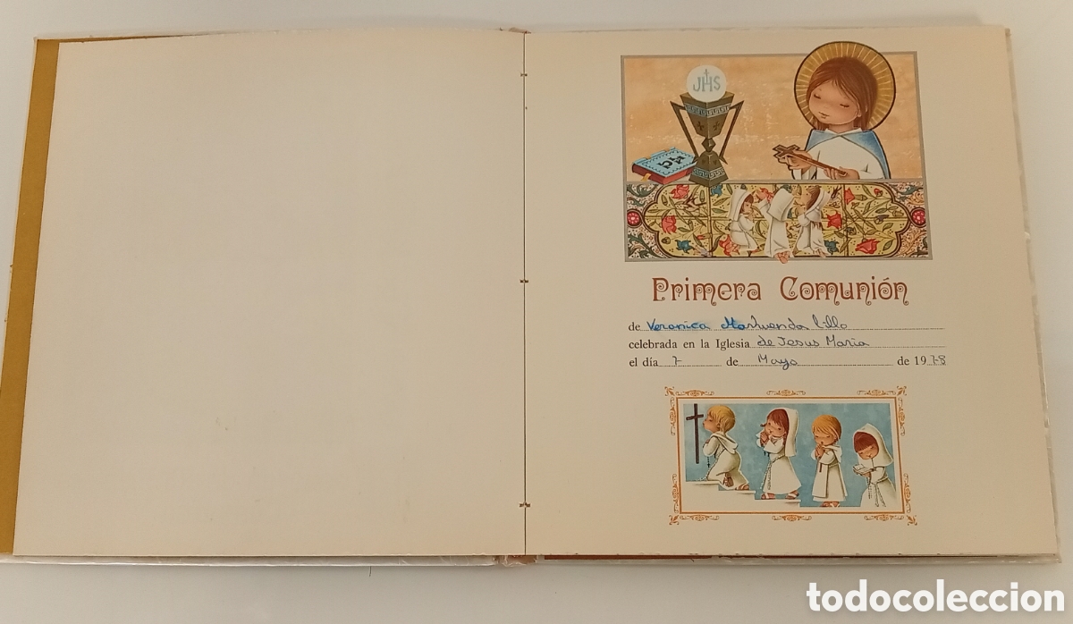 Postales: .SET DE 3 LIBRETAS DE PRIMERA COMUNION RECUERDOS - Foto 9